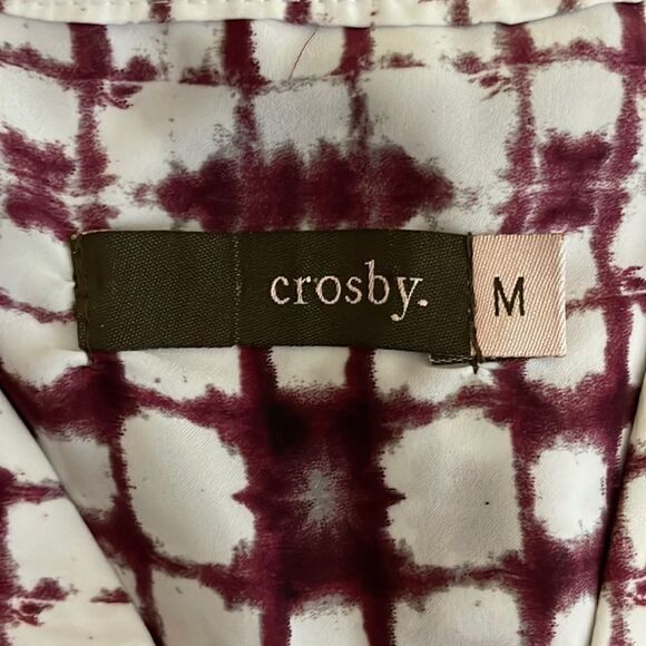 CROSBY Sleeveless Tie Dye Button Down Top Size Medium - Picture 9 of 11